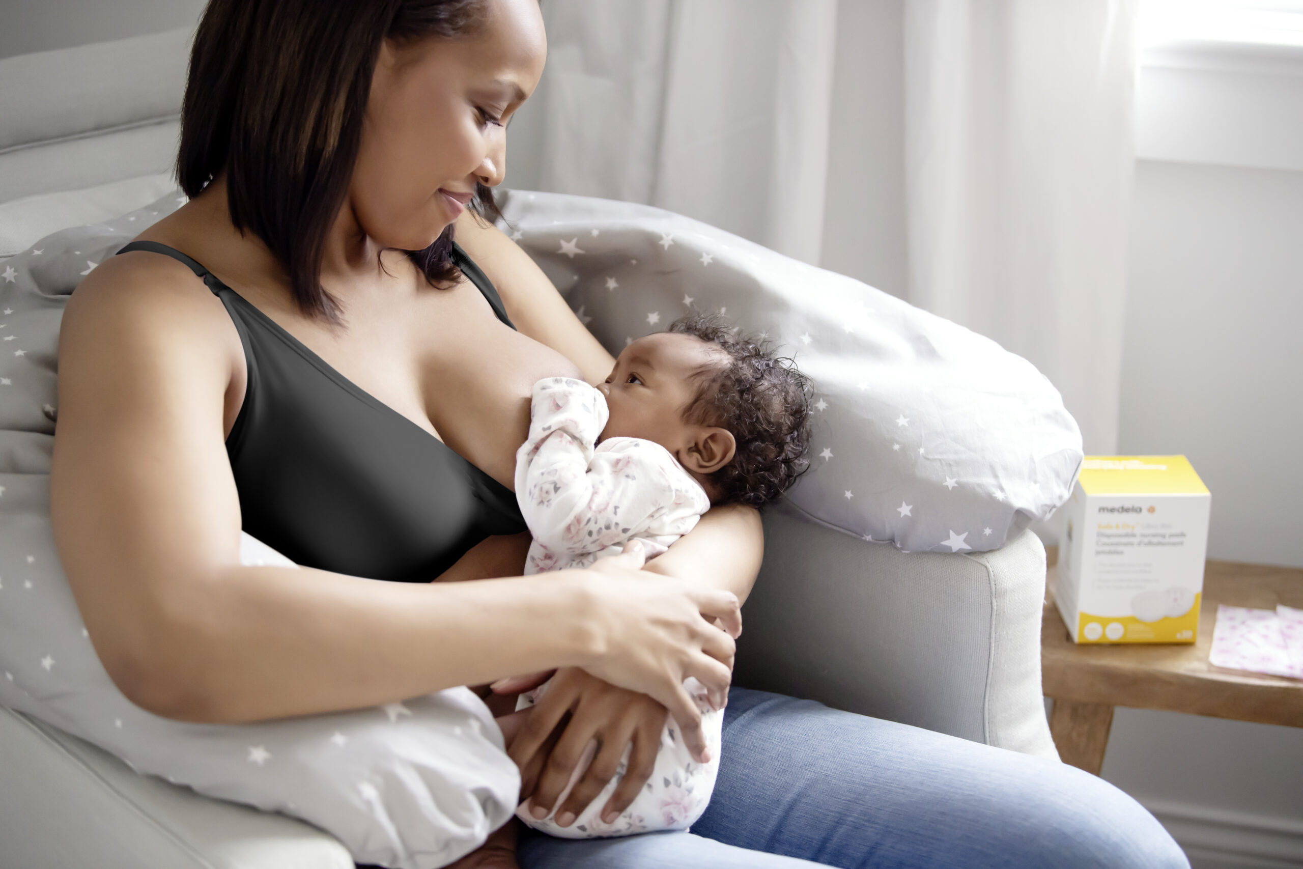 Medela Ultimate Bodyfit Bra for Maternity/Breastfeeding, Chai, Small