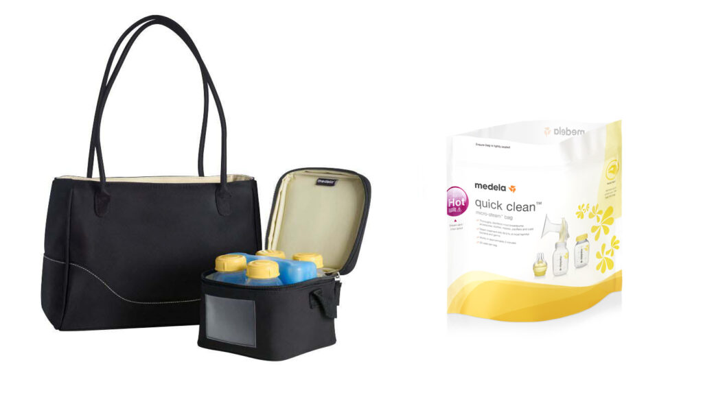 Image of Medela cool bag and milk storage bags