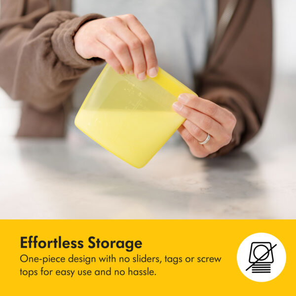 Medela Silicone Reusable Breast Milk Storage Bags - Leak-Free Double Seal Design